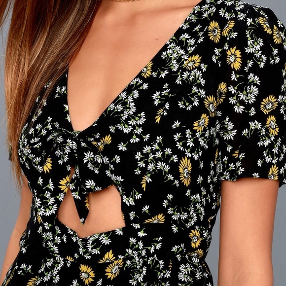 Free People Daisy Print Romper - Picture 5 of 6